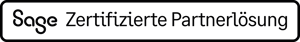 Sage Partner Badge - Zertifizierte Partnerlösung - Black Sage Partner Badge - Zertifizierte Partnerlösung - Black