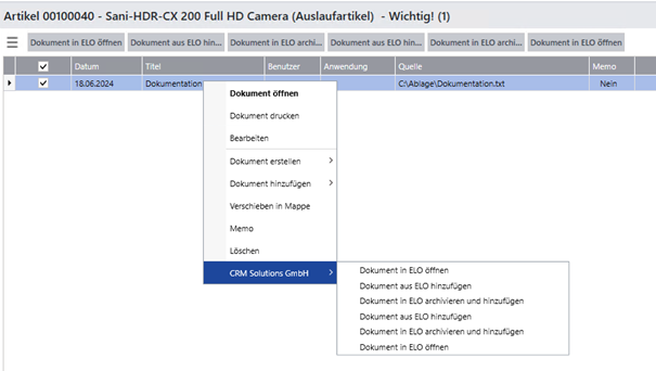 Sage-ELO-Archiv Sammelmappe(WAWI)